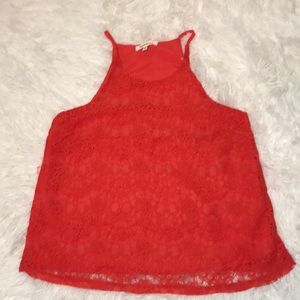 Monteau red/orange lace cami size S